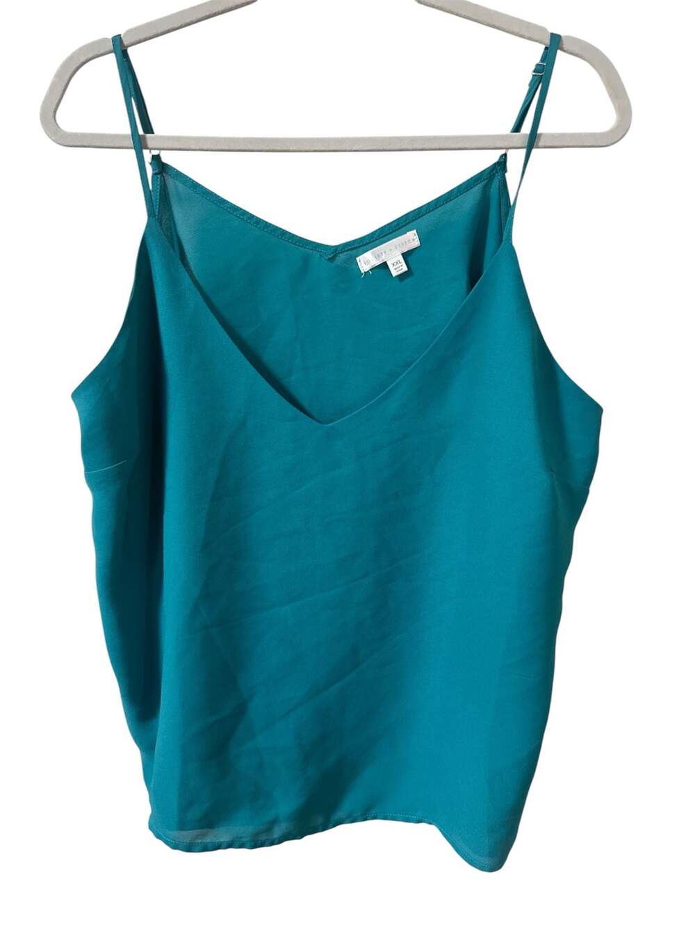Society + Stitch Women's Teal V-Neck Spaghetti Strap Camisole Top